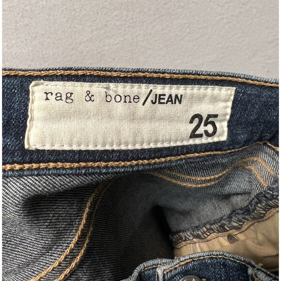 RAG & BONE WOMEN'S JEANS SIZE 25 DIVE HIGH RISE WAIST EDDY WASH SKINNY - Picture 9 of 11